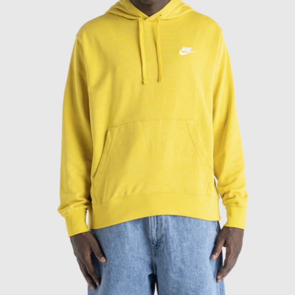 Men Small Nike Pullover Drawstring Pocket Long Sleeve Hoodie Cotton Lightweight
